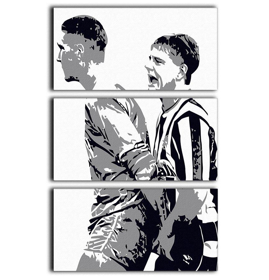 Vinnie Jones Gazza 3 Split Panel Canvas Print - Canvas Art Rocks - 1