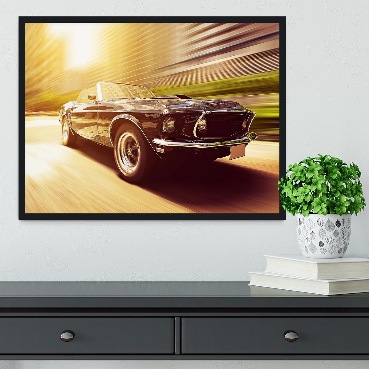 Vintage Car Framed Print - Canvas Art Rocks - 2