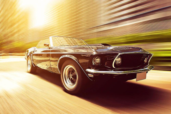 Vintage Car Wall Mural Wallpaper
