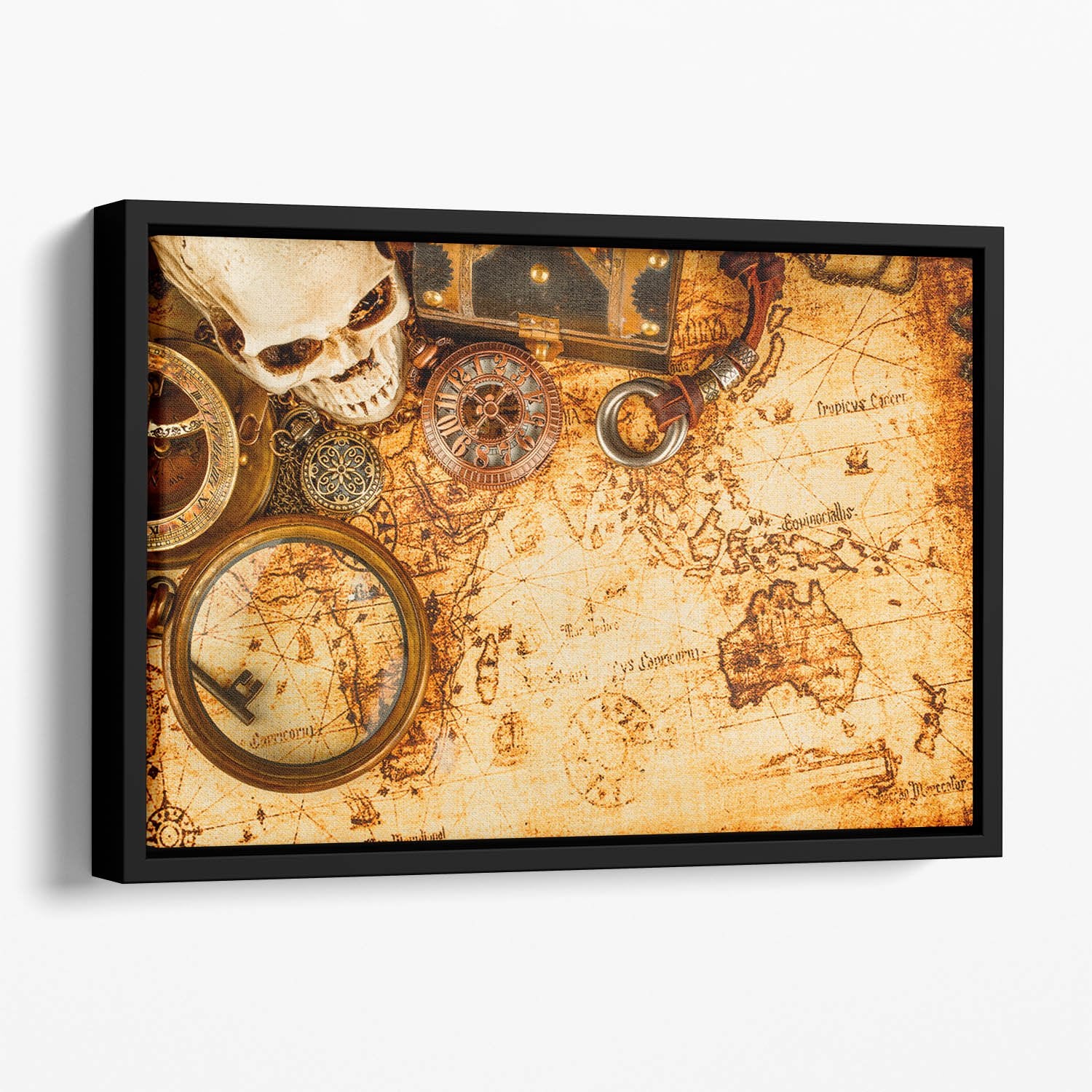Vintage grunge still life Floating Framed Canvas