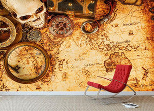 Vintage grunge still life Wall Mural Wallpaper - Canvas Art Rocks - 2