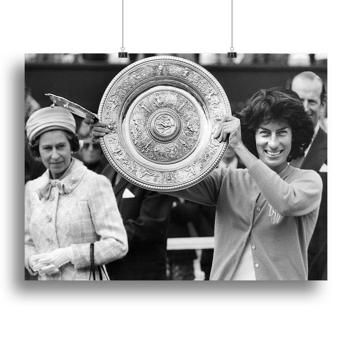 Virginia Wade tennis player Canvas Print or Poster