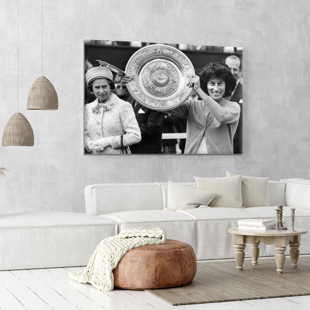 Virginia Wade tennis player Canvas Print or Poster