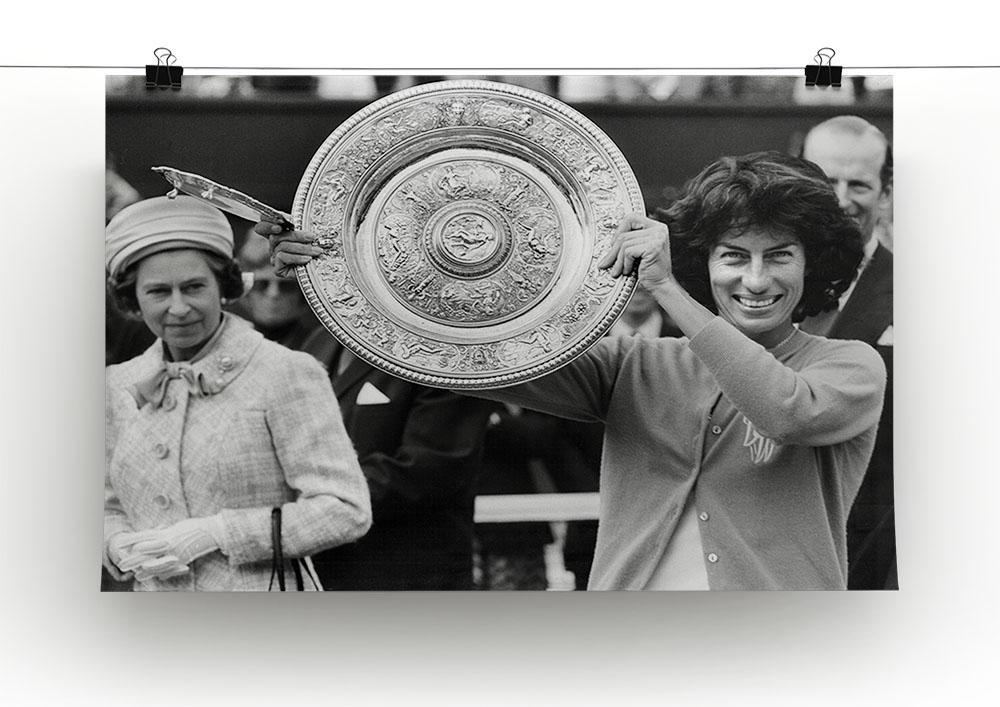 Virginia Wade tennis player Canvas Print or Poster - Canvas Art Rocks - 2