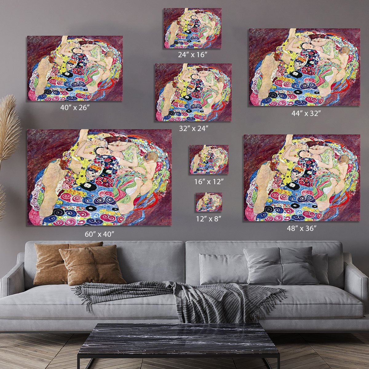 Virgins by Klimt Canvas Print or Poster