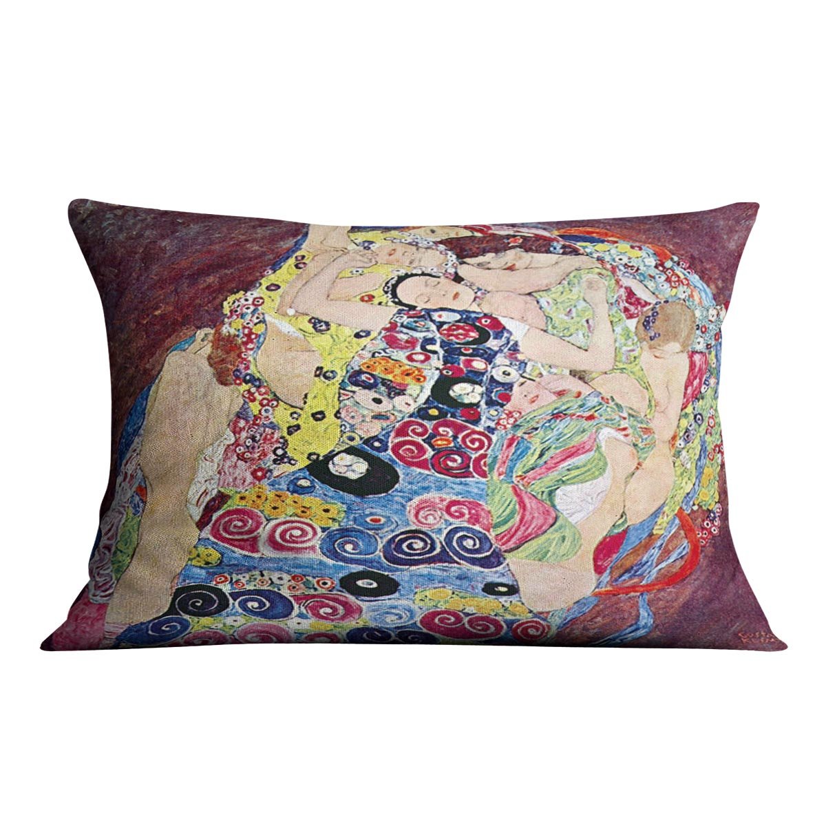 Virgins by Klimt Throw Pillow