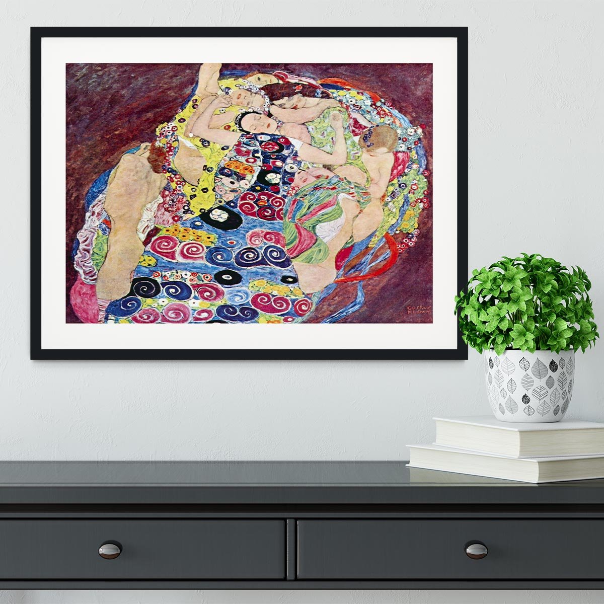 Virgins by Klimt Framed Print - Canvas Art Rocks - 1