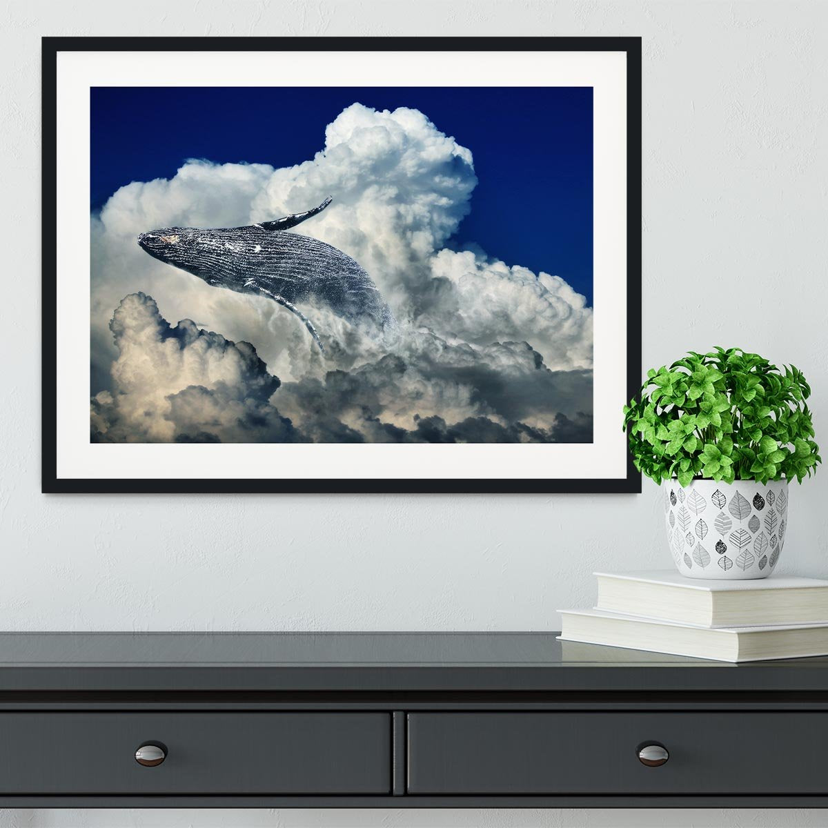 Wale Sky Framed Print - Canvas Art Rocks - 1