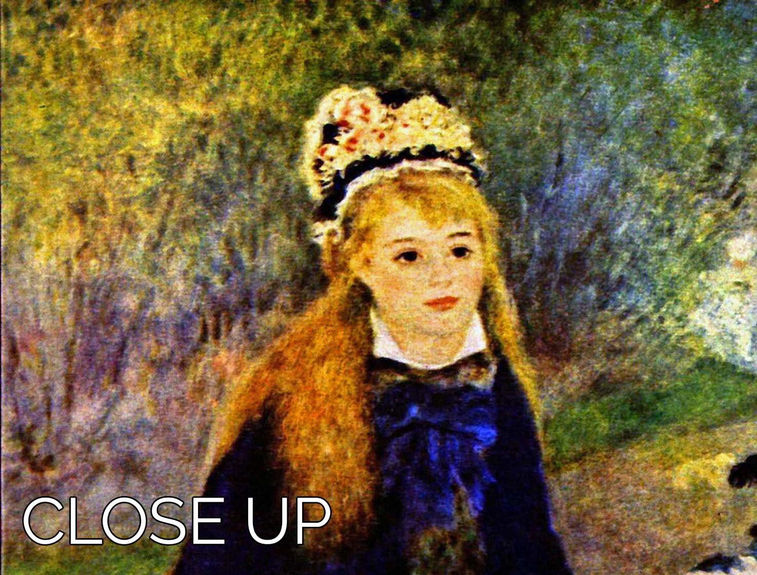 Walk 2 by Renoir 3 Split Panel Canvas Print - Canvas Art Rocks - 3