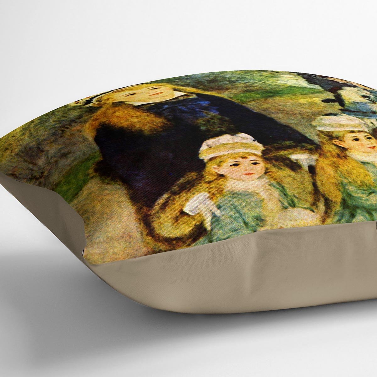 Walk by Renoir Throw Pillow