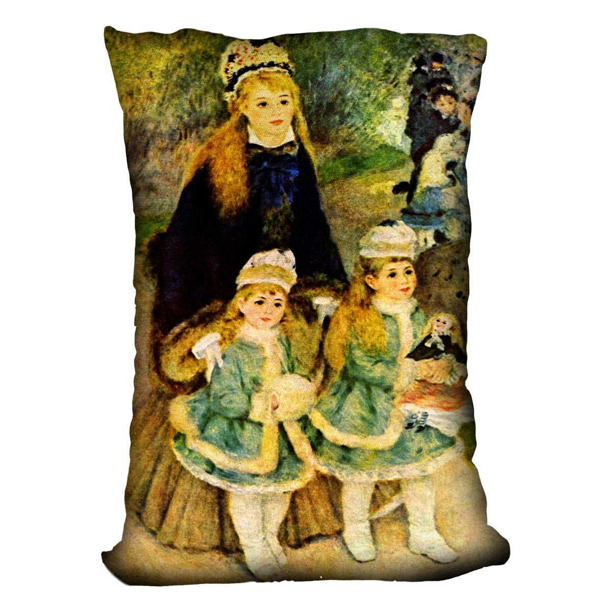 Walk by Renoir Throw Pillow