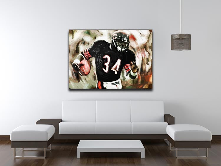 Walter Payton Chicago Bears Canvas Print - Canvas Art Rocks - 4