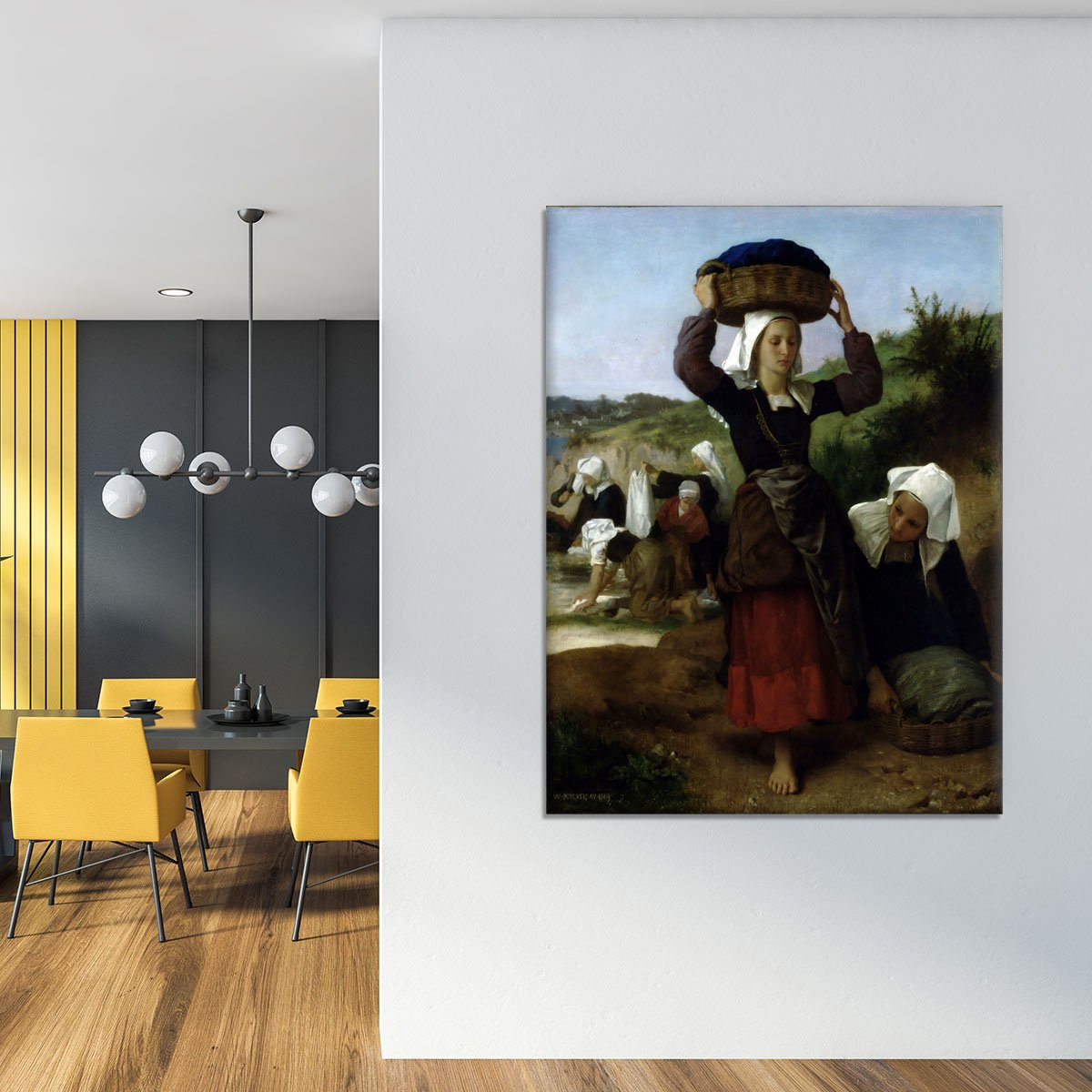 Washerwomen of Fouesnant By Bouguereau Canvas Print or Poster