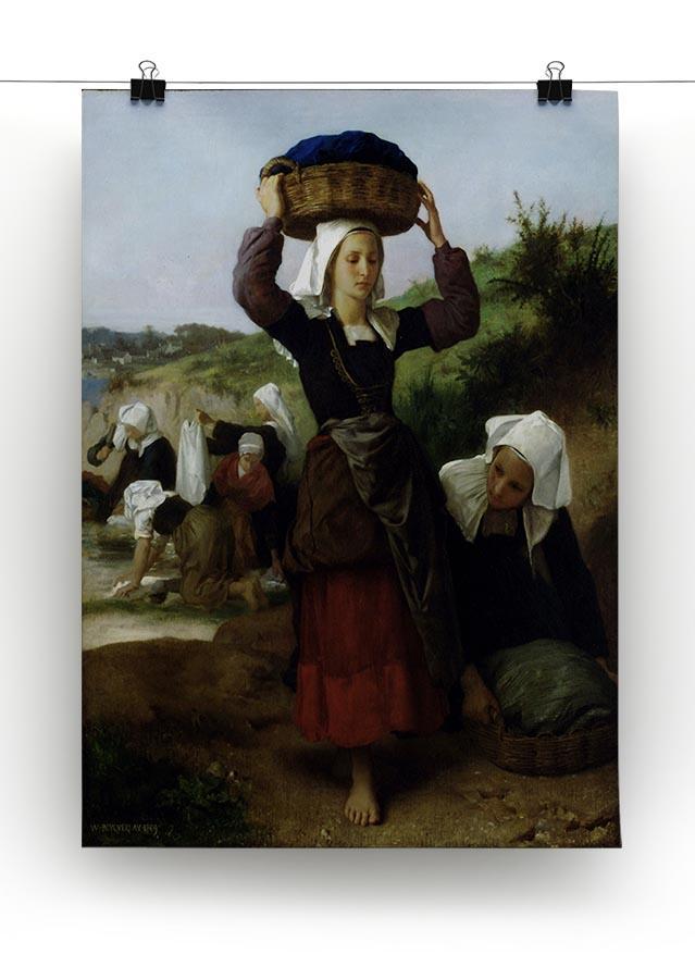 Washerwomen of Fouesnant By Bouguereau Canvas Print or Poster - Canvas Art Rocks - 2