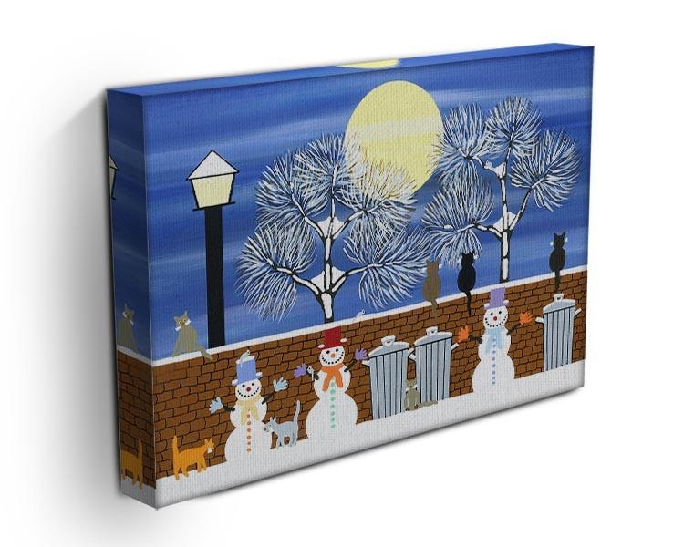 Watching the snow moon by Gordon Barker Canvas Print or Poster - Canvas Art Rocks - 3