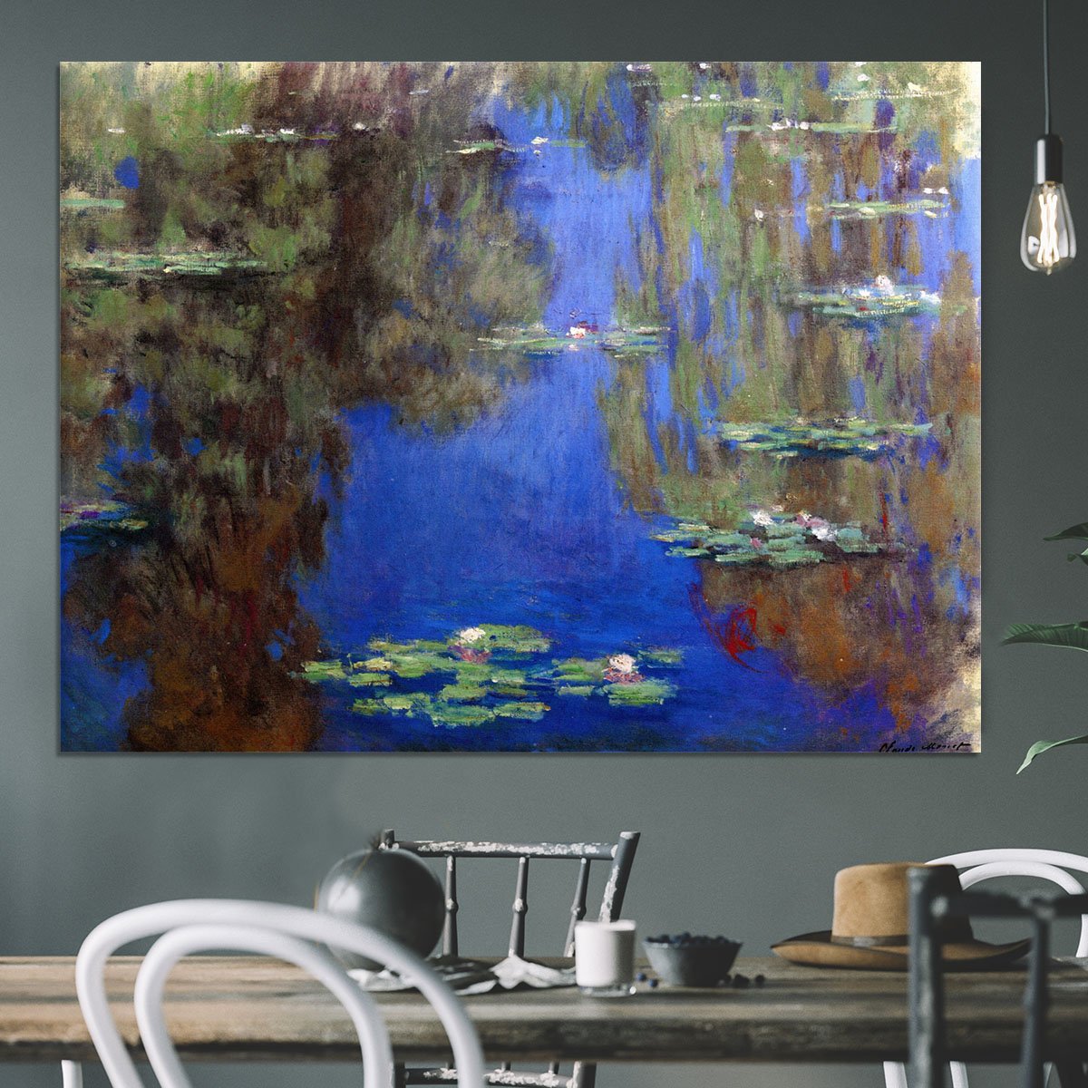 Water Lilies 6 By Manet Canvas Print or Poster