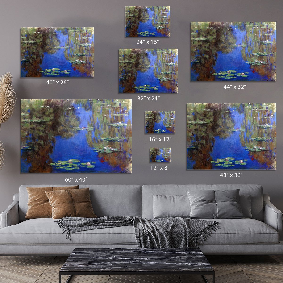 Water Lilies 6 By Manet Canvas Print or Poster