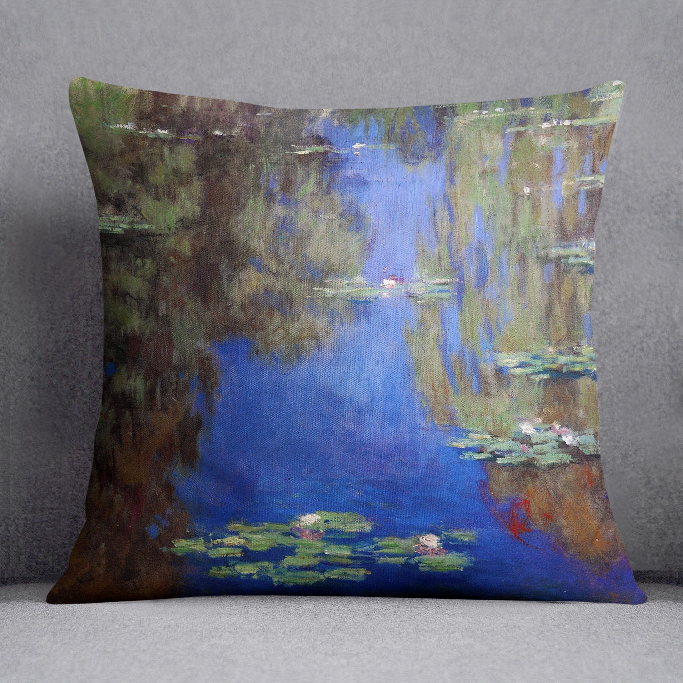 Water Lilies 6 By Manet Throw Pillow