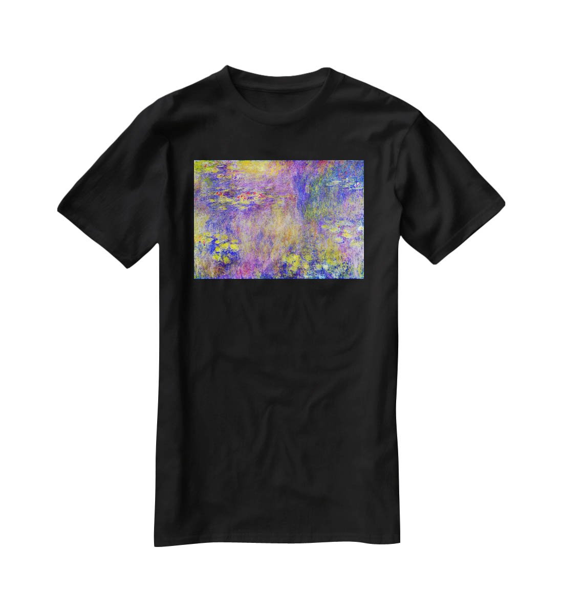 Water Lilies Yellow nirvana by Monet T-Shirt - Canvas Art Rocks - 1