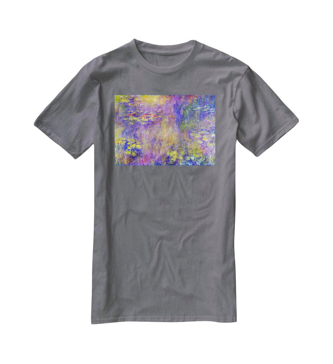 Water Lilies Yellow nirvana by Monet T-Shirt - Canvas Art Rocks - 3
