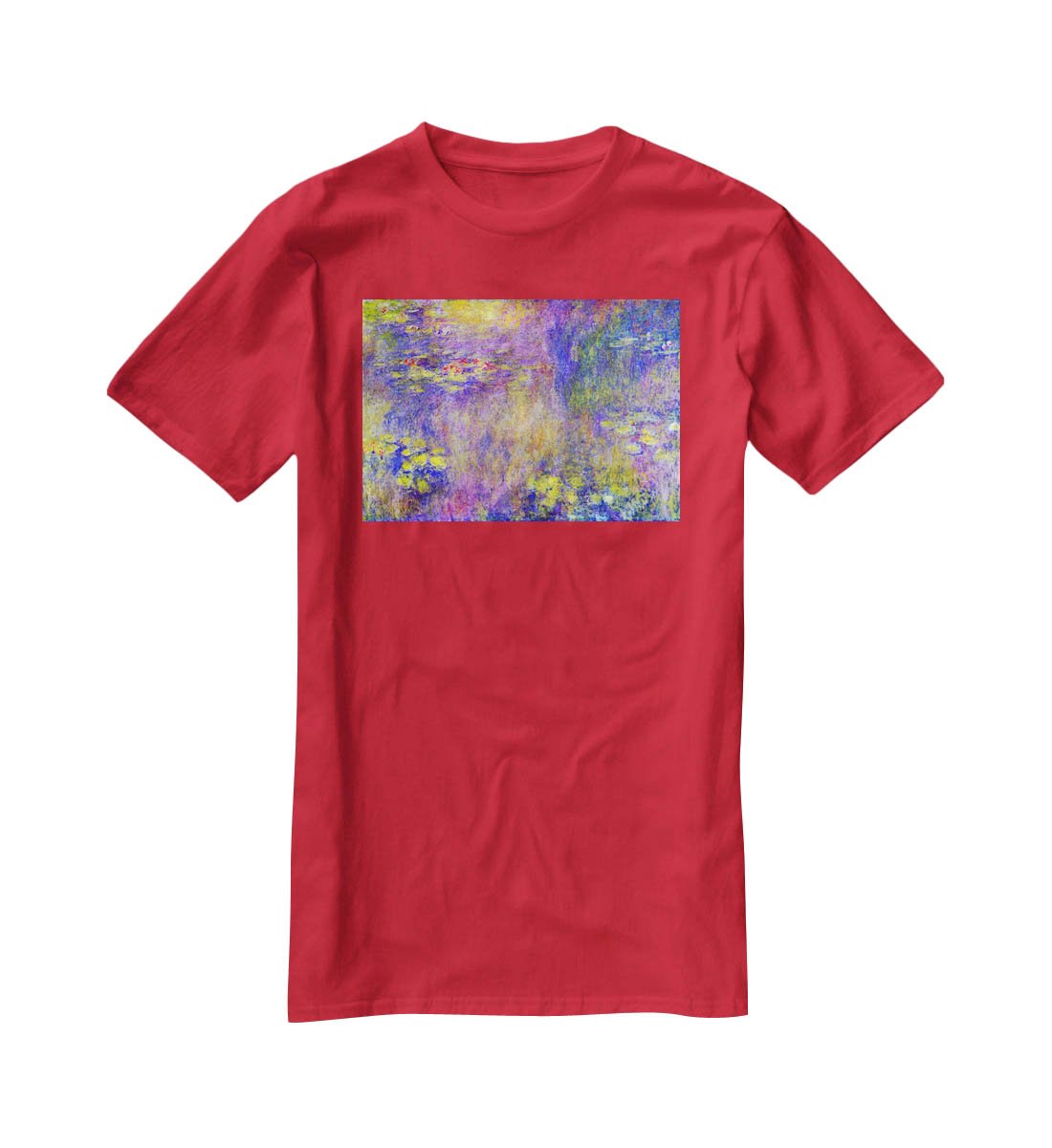 Water Lilies Yellow nirvana by Monet T-Shirt - Canvas Art Rocks - 4