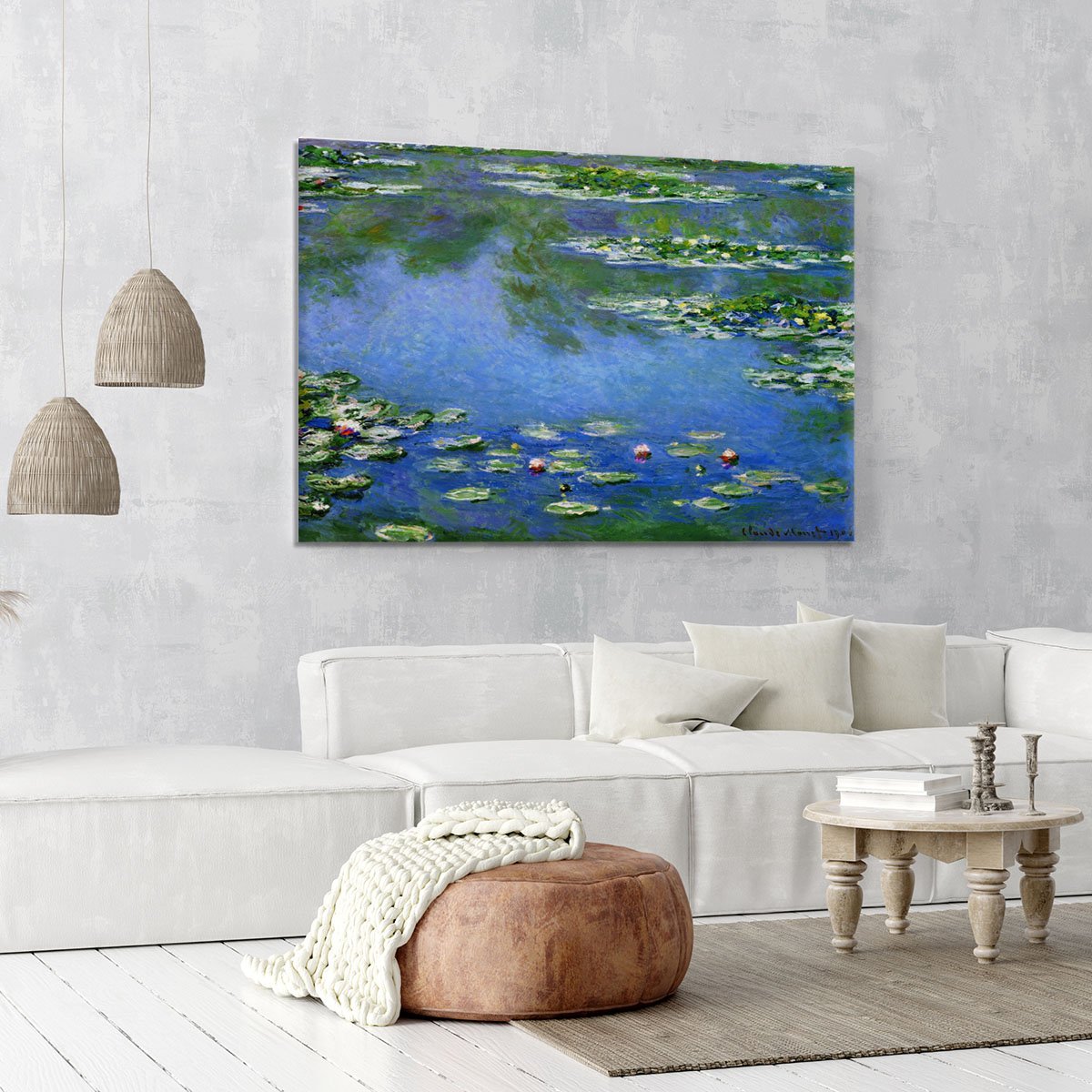 Water Lilies by Monet Canvas Print or Poster