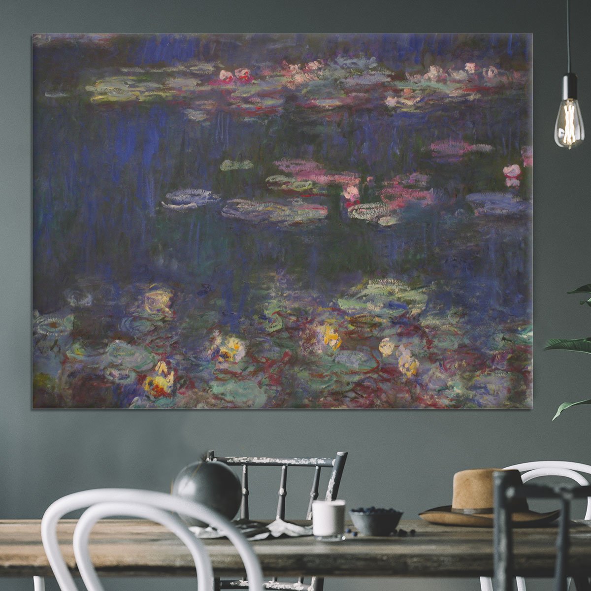 Water Lillies 11 by Monet Canvas Print or Poster