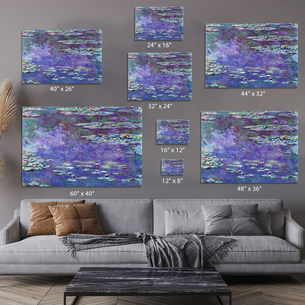 Water Lily Pond 3 by Monet Canvas Print or Poster