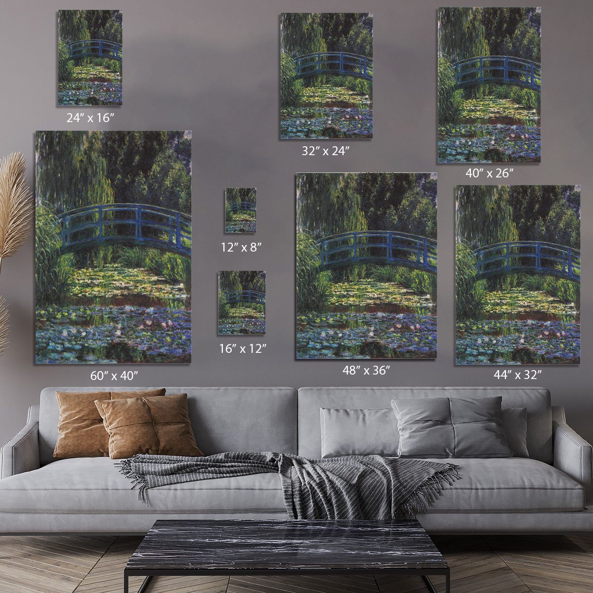 Water Lily Pond 6 by Monet Canvas Print or Poster