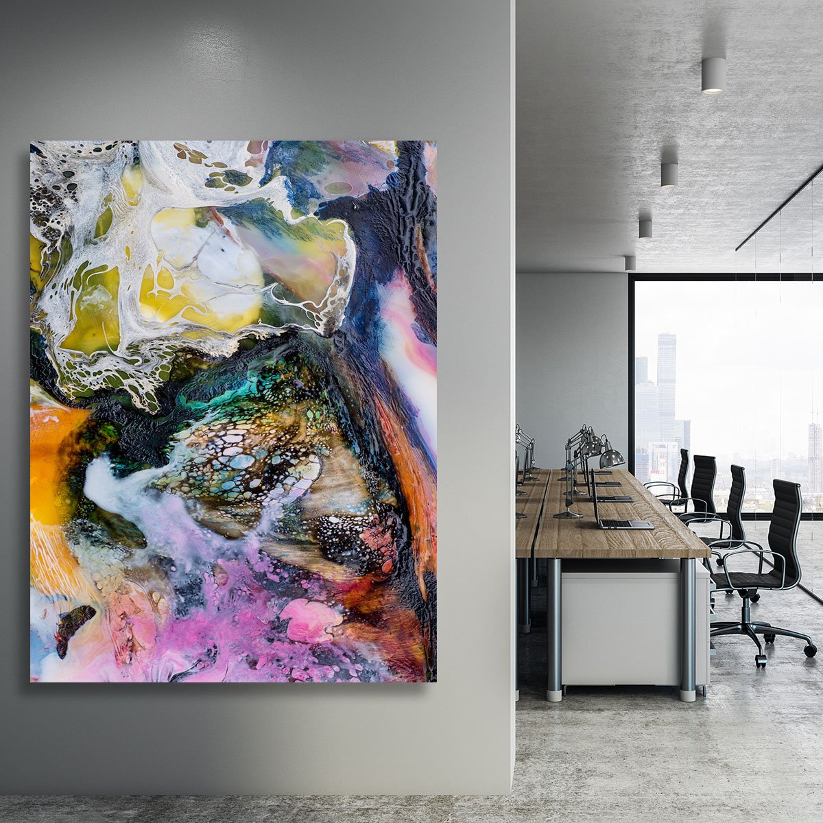Water Painting Canvas Print or Poster