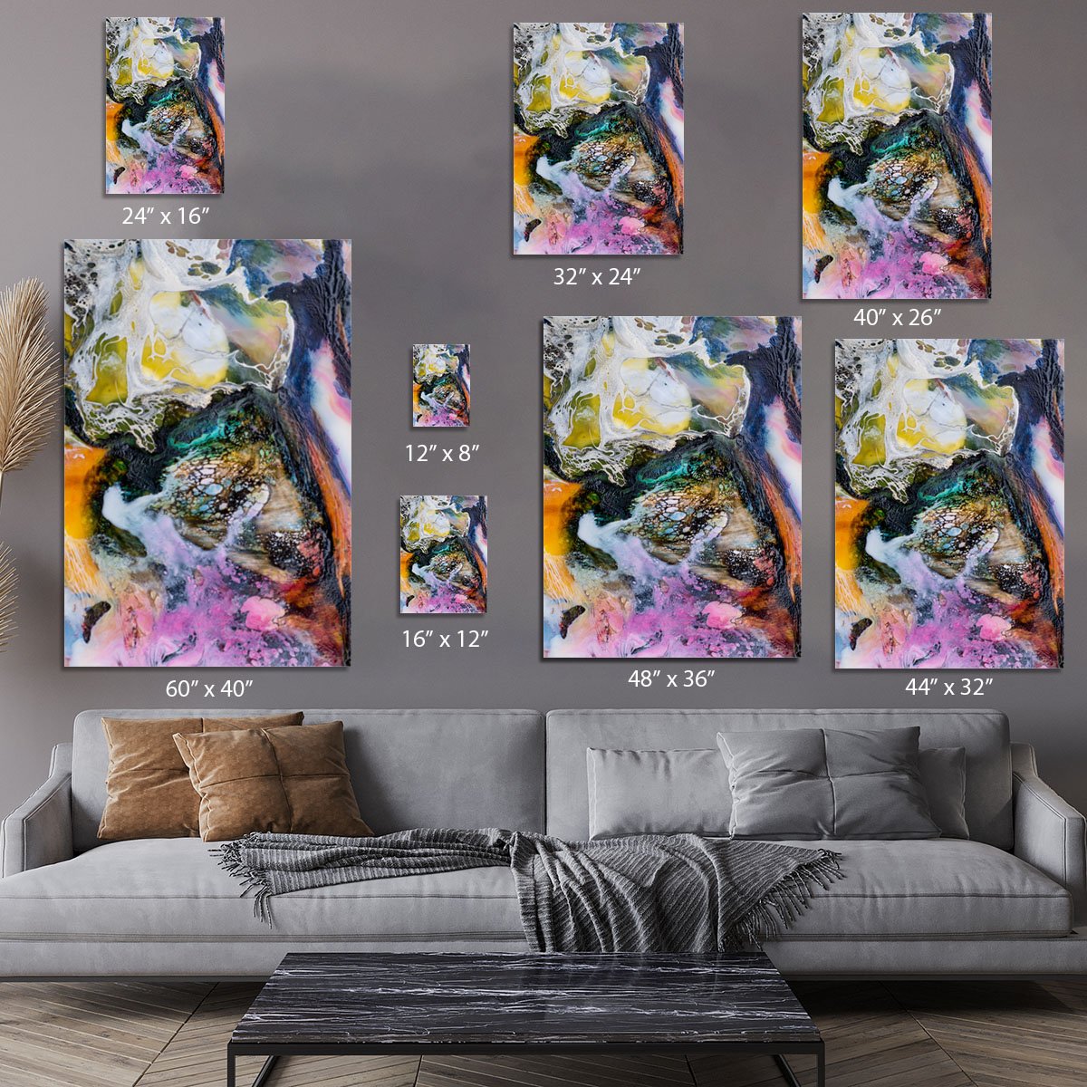 Water Painting Canvas Print or Poster