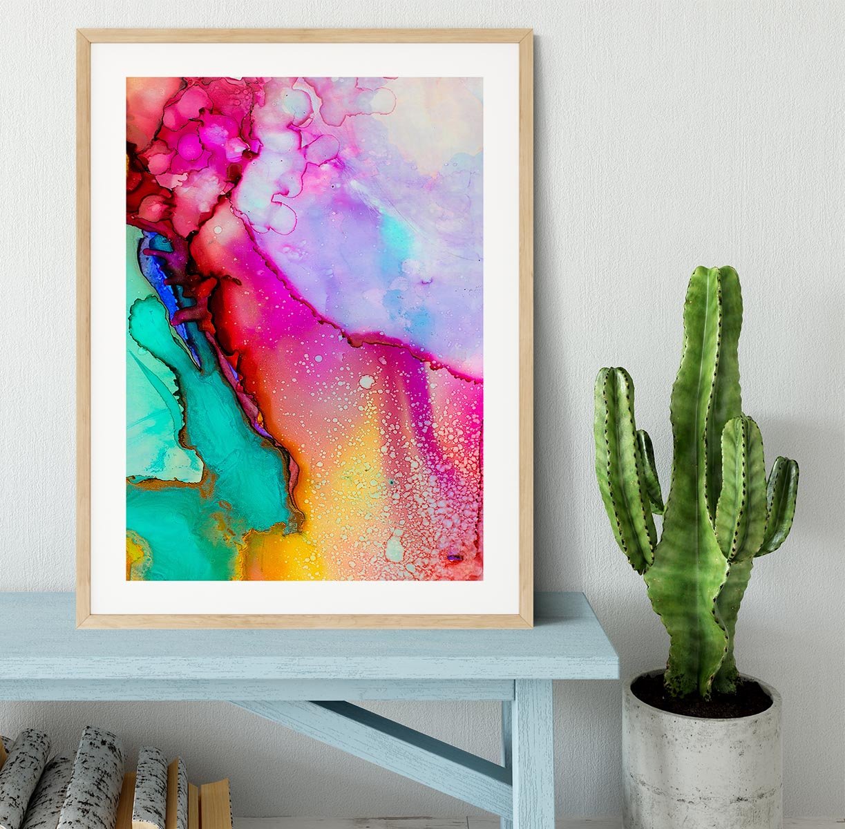 Water Painting Version 2 Framed Print - Canvas Art Rocks - 3