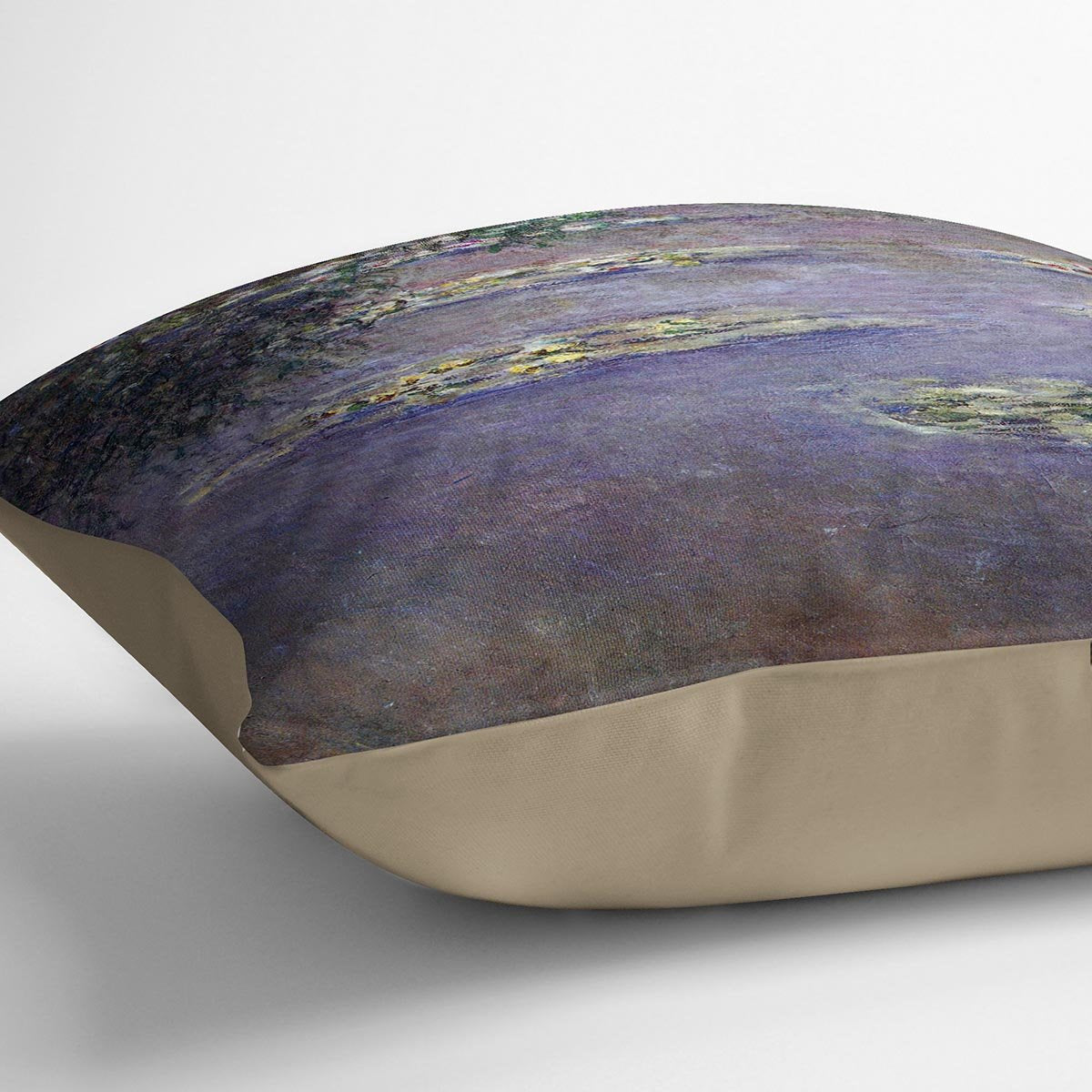 Water lilies water landscape 1 by Monet Throw Pillow