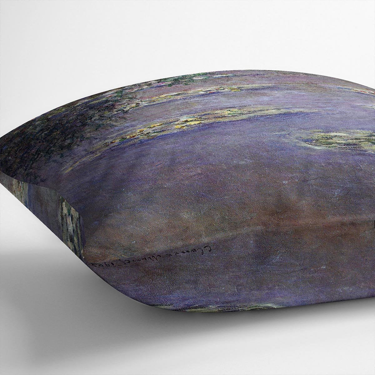 Water lilies water landscape 1 by Monet Throw Pillow
