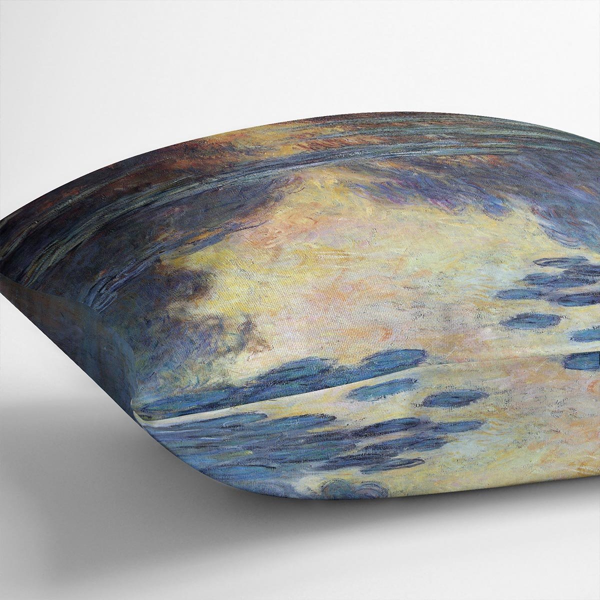 Water lilies water landscape 2 by Monet Throw Pillow