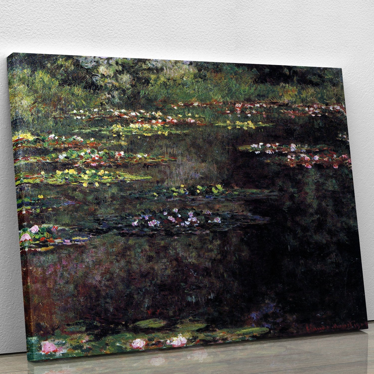 Water lilies water landscape 5 by Monet Canvas Print or Poster
