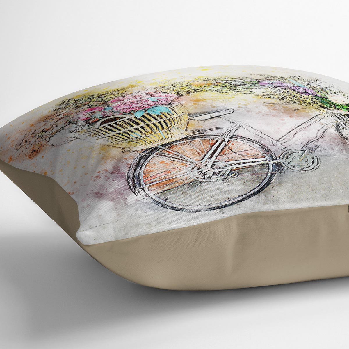 Watercolour Bike Cushion