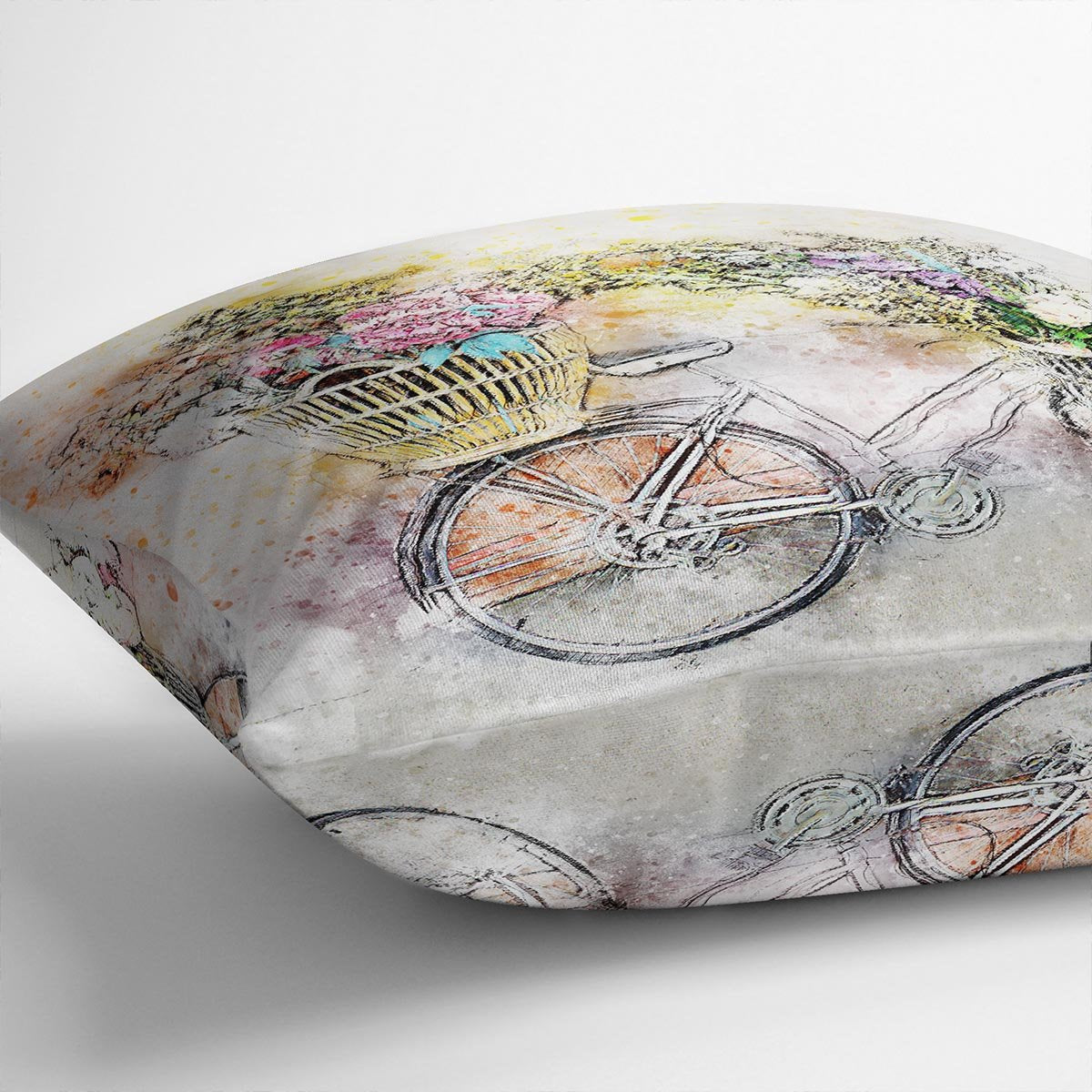 Watercolour Bike Cushion