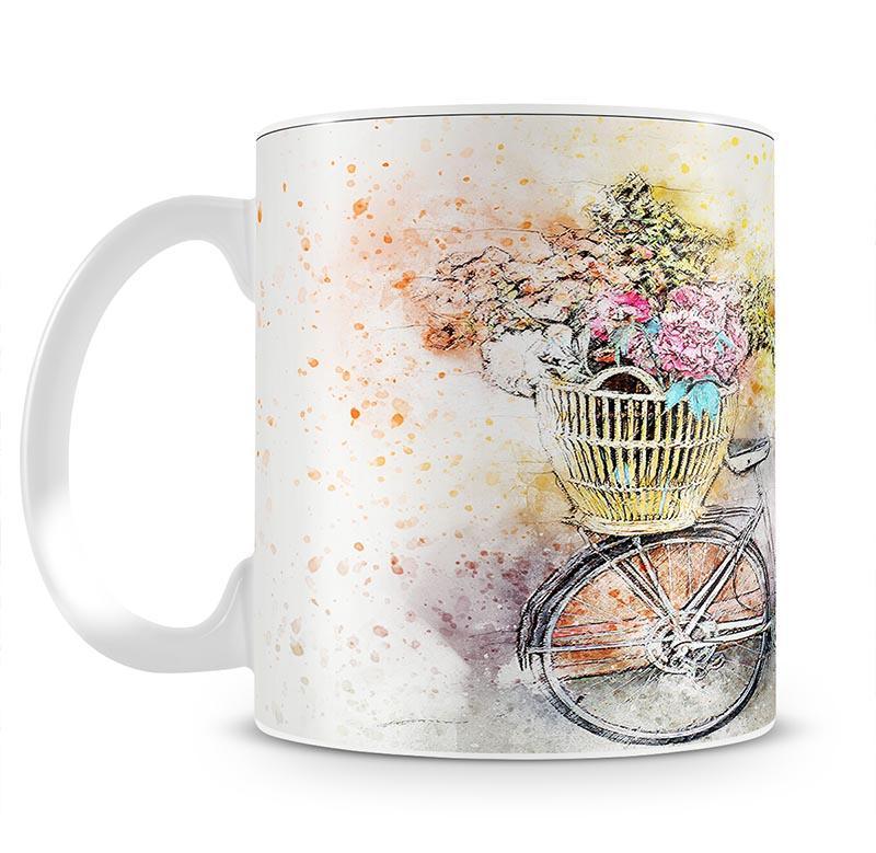 Watercolour Bike Mug - Canvas Art Rocks - 2