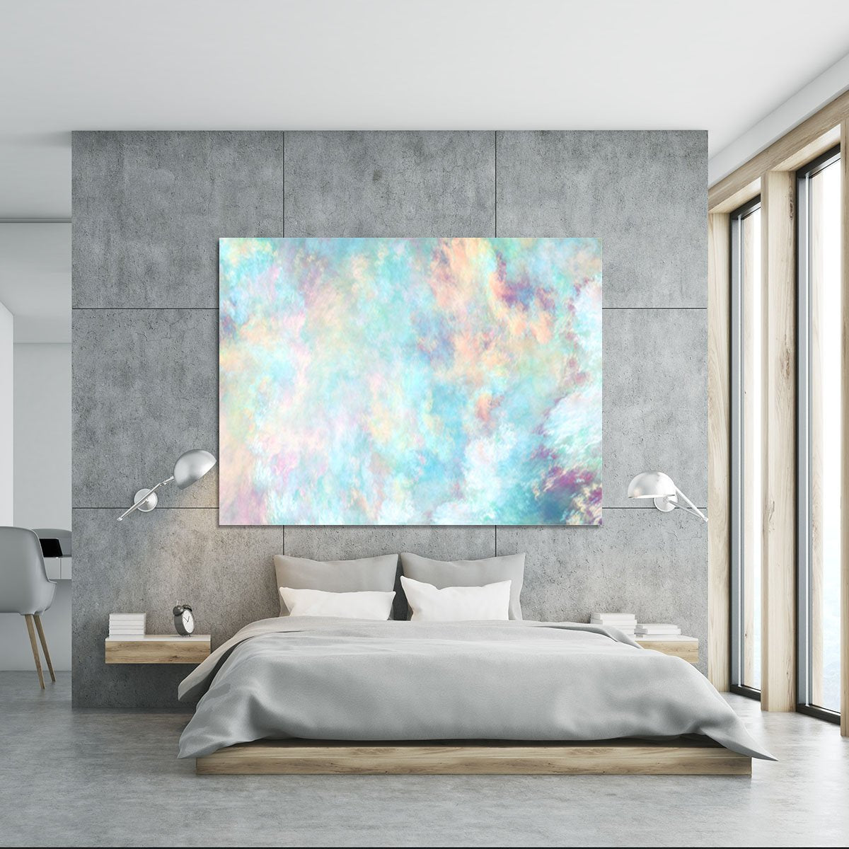 Watercolour Clouds Canvas Print or Poster