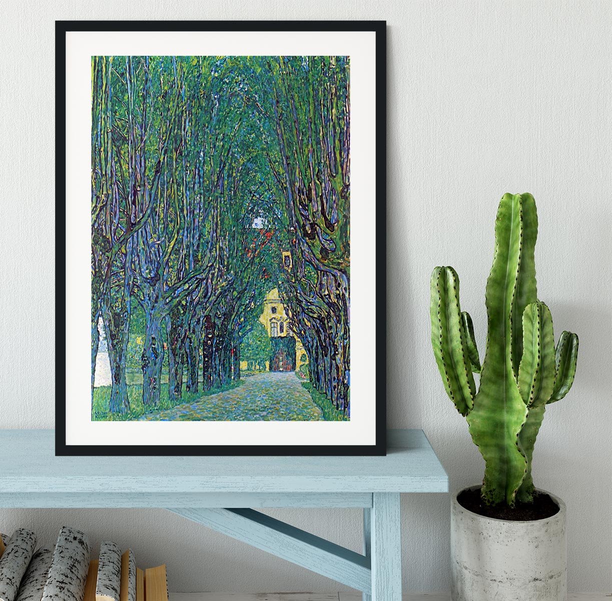 Way to the Park by Klimt Framed Print - Canvas Art Rocks - 1