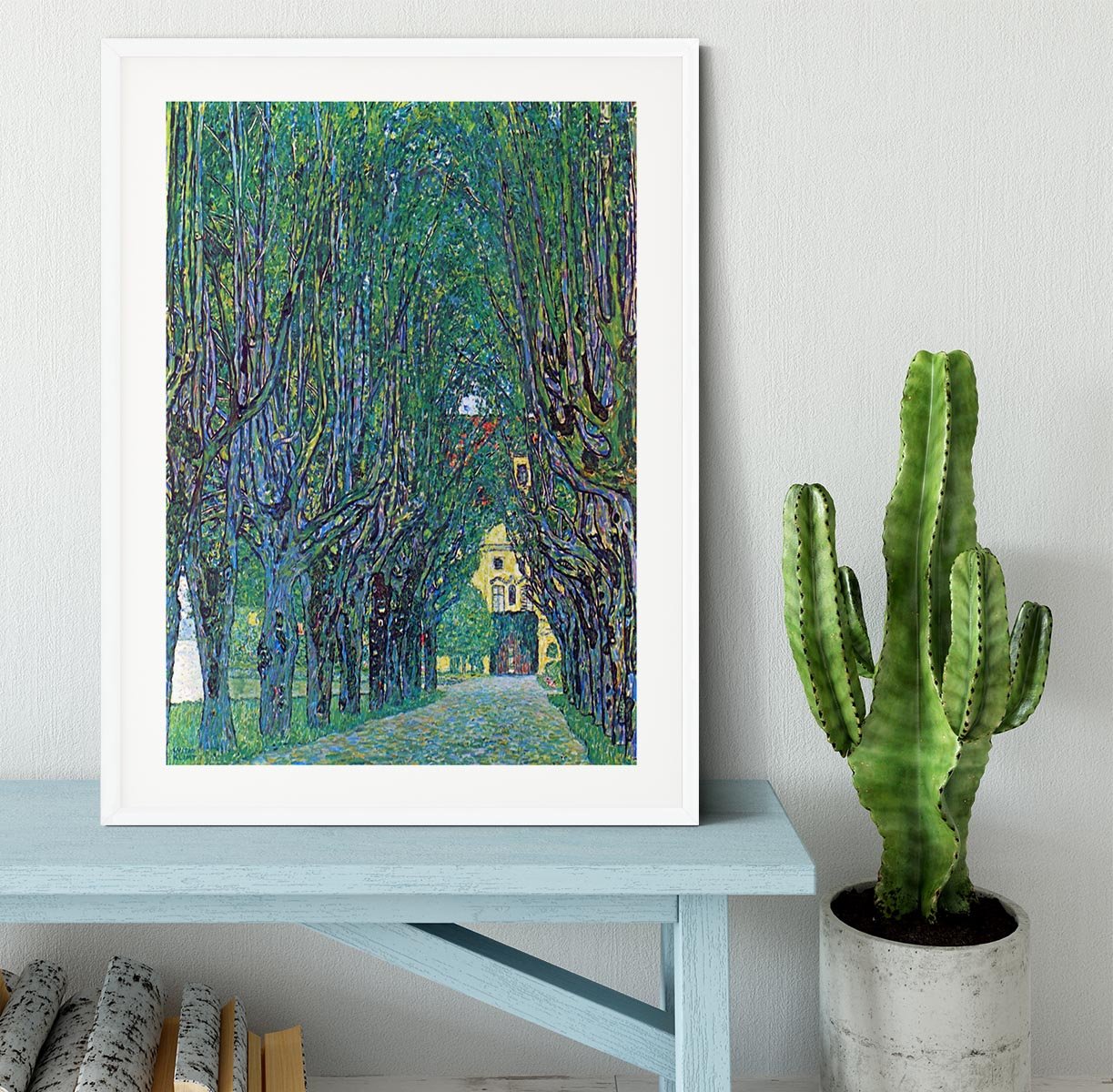 Way to the Park by Klimt Framed Print - Canvas Art Rocks - 5