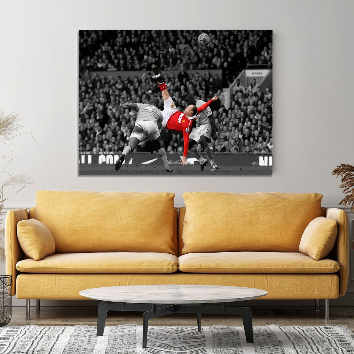 Wayne Rooney Bicycle Kick Canvas Print or Poster