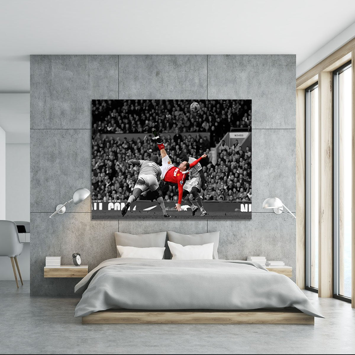 Wayne Rooney Bicycle Kick Canvas Print or Poster