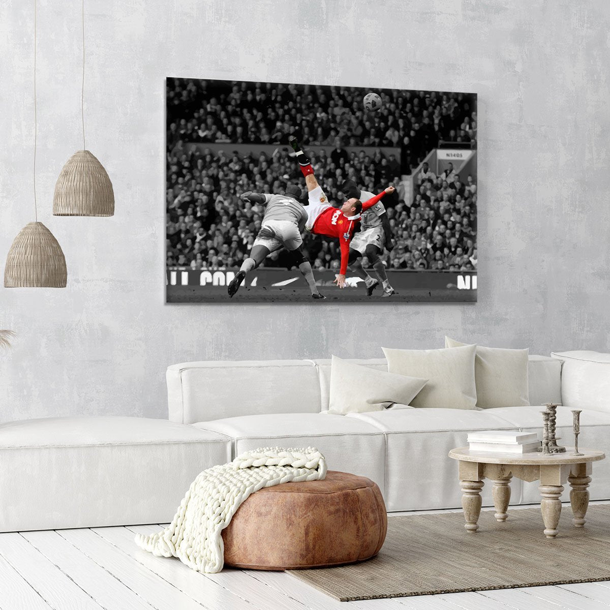 Wayne Rooney Bicycle Kick Canvas Print or Poster