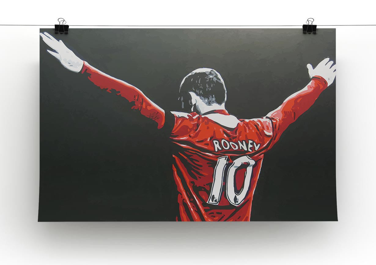 Wayne Rooney Canvas Print - Canvas Art Rocks - 2