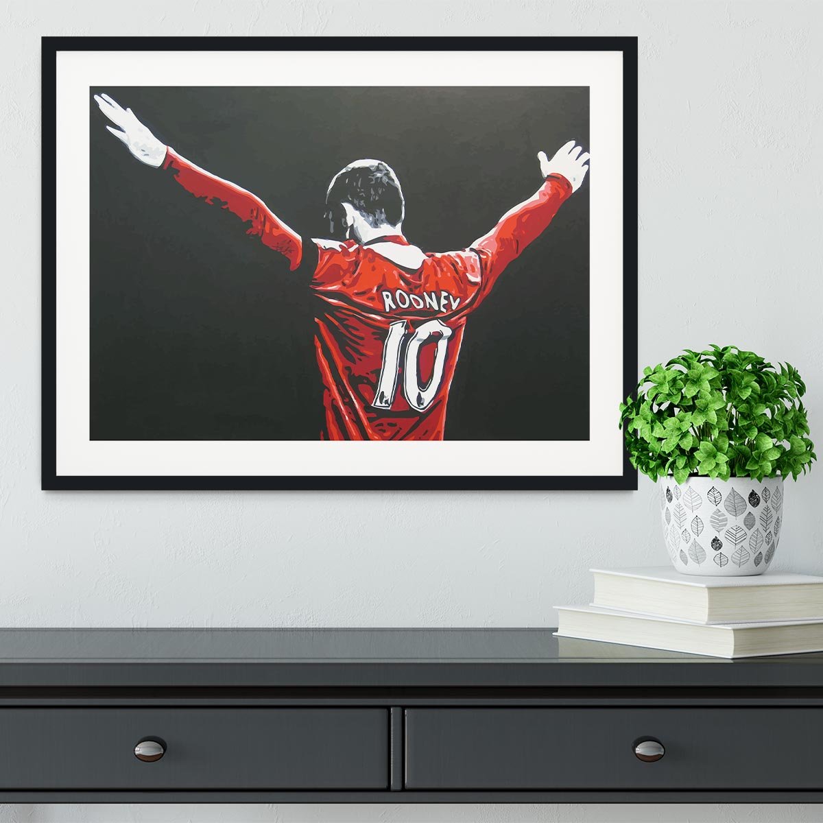 Wayne Rooney Framed Print - Canvas Art Rocks - 1