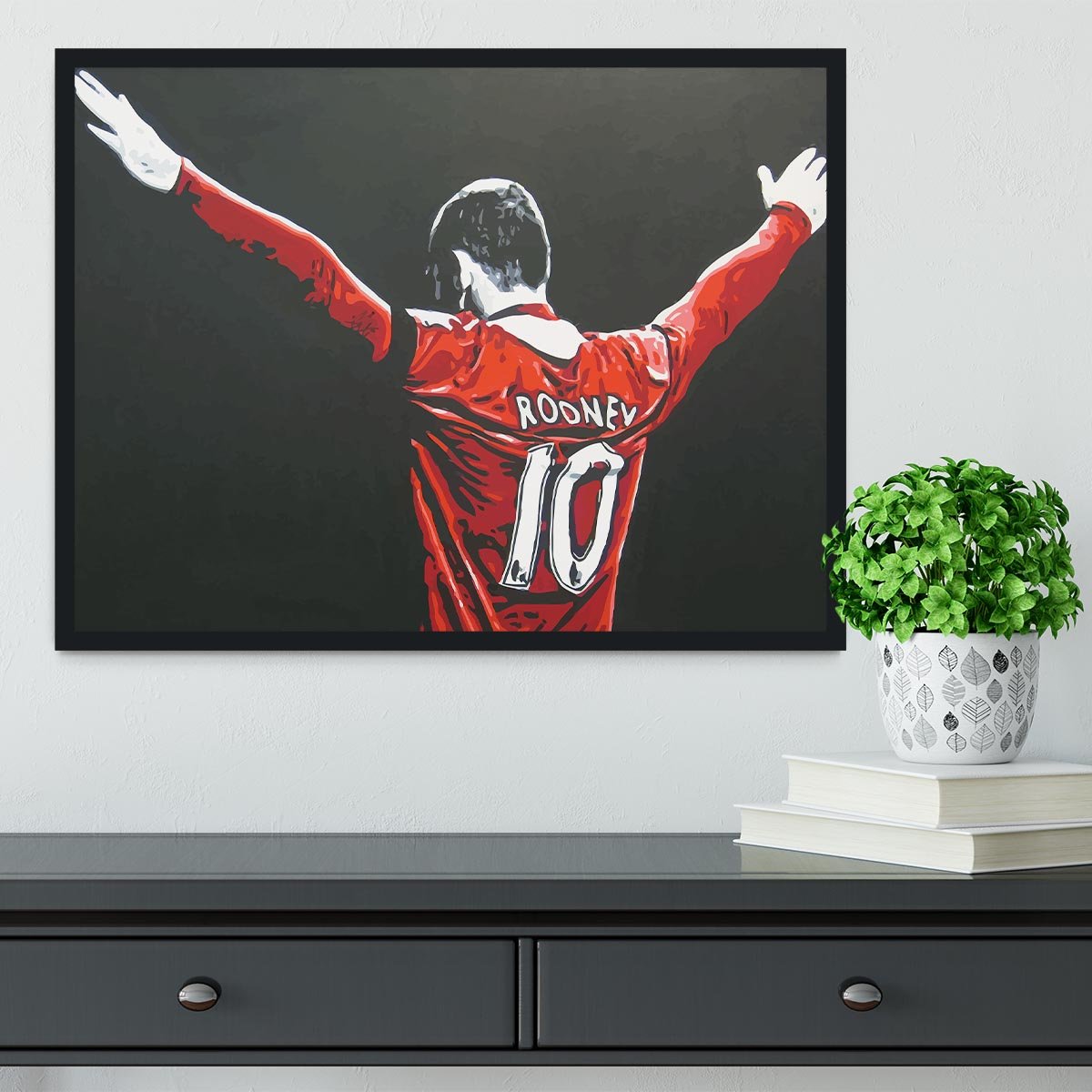 Wayne Rooney Framed Print - Canvas Art Rocks - 2