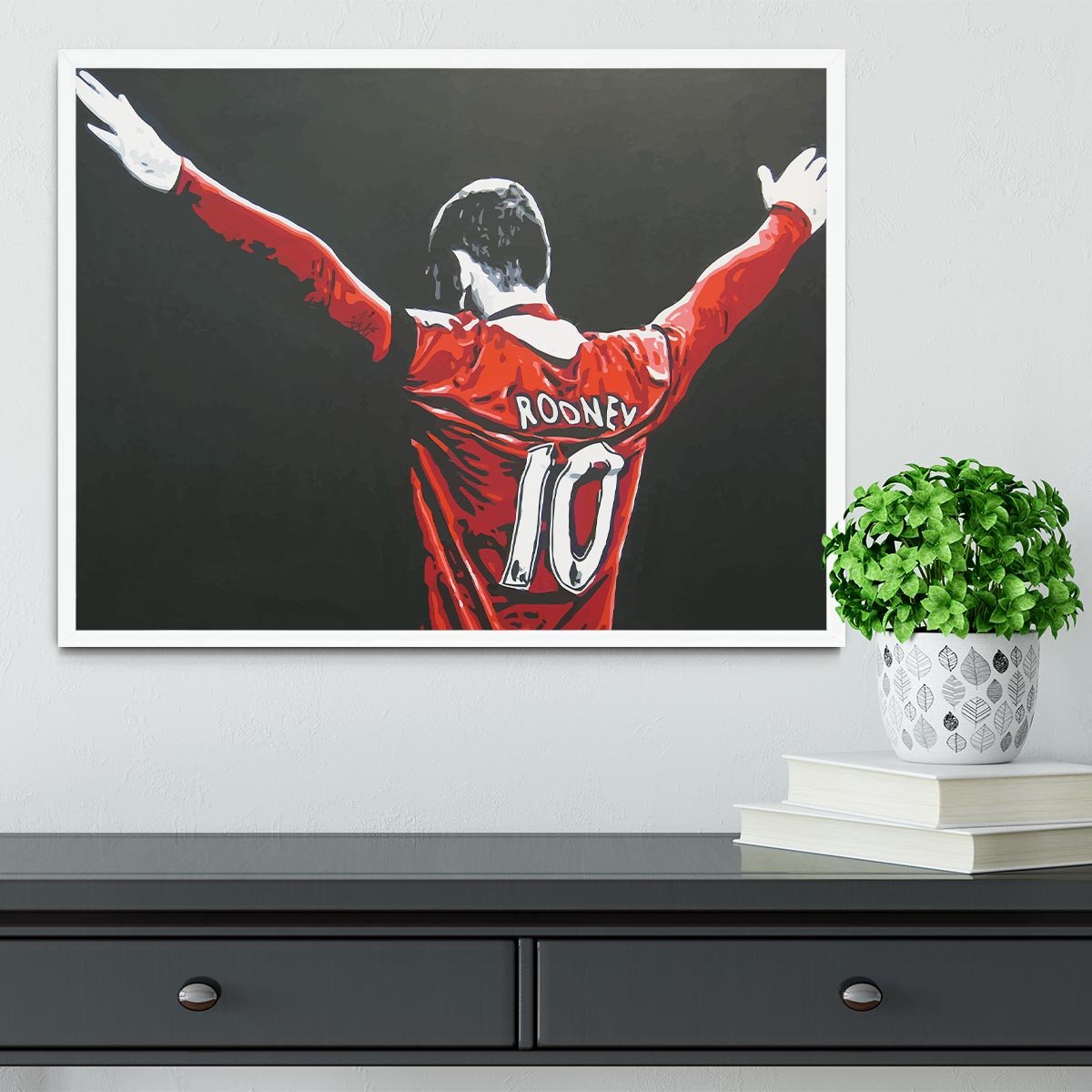 Wayne Rooney Framed Print - Canvas Art Rocks -6