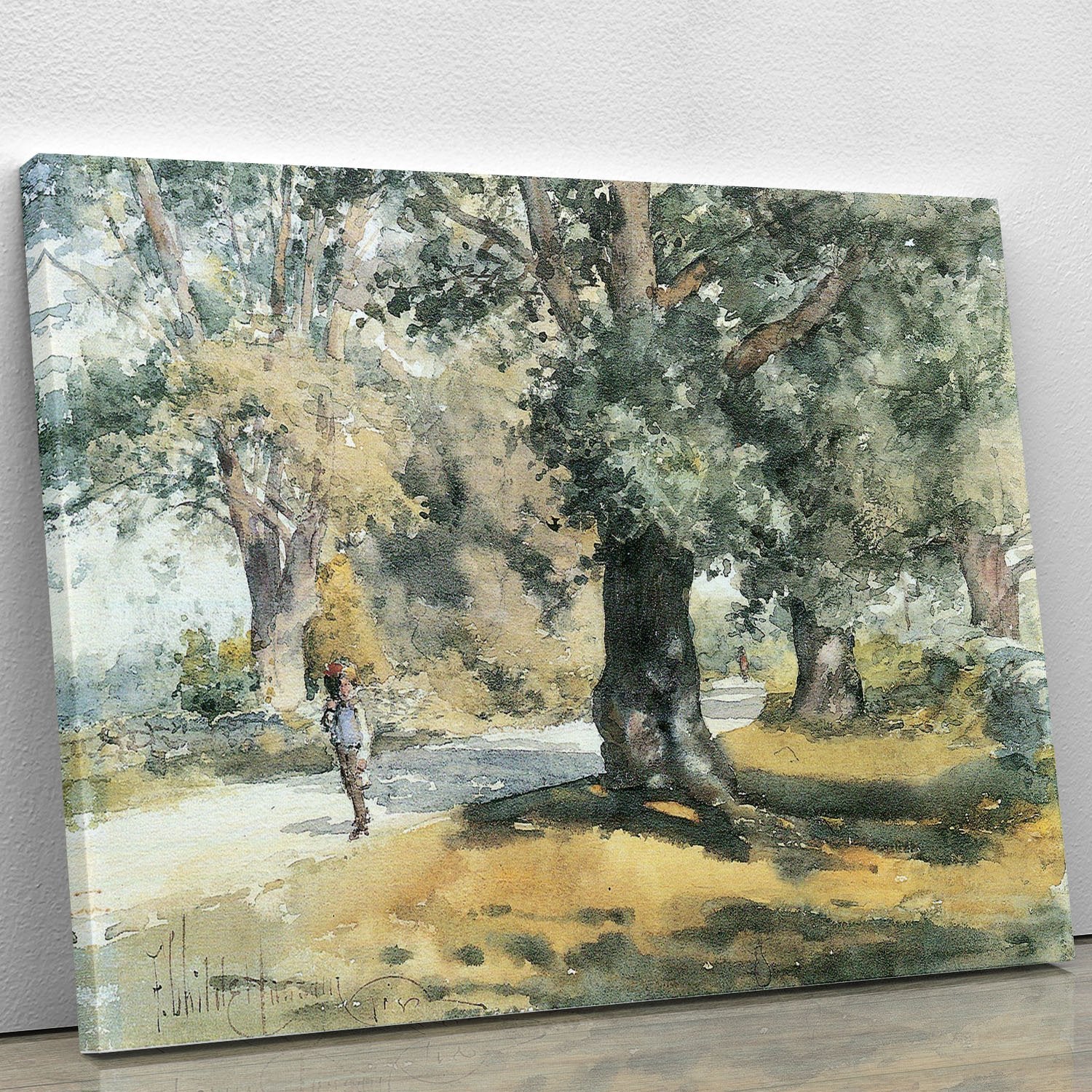 Wayside Inn Mass by Hassam Canvas Print or Poster